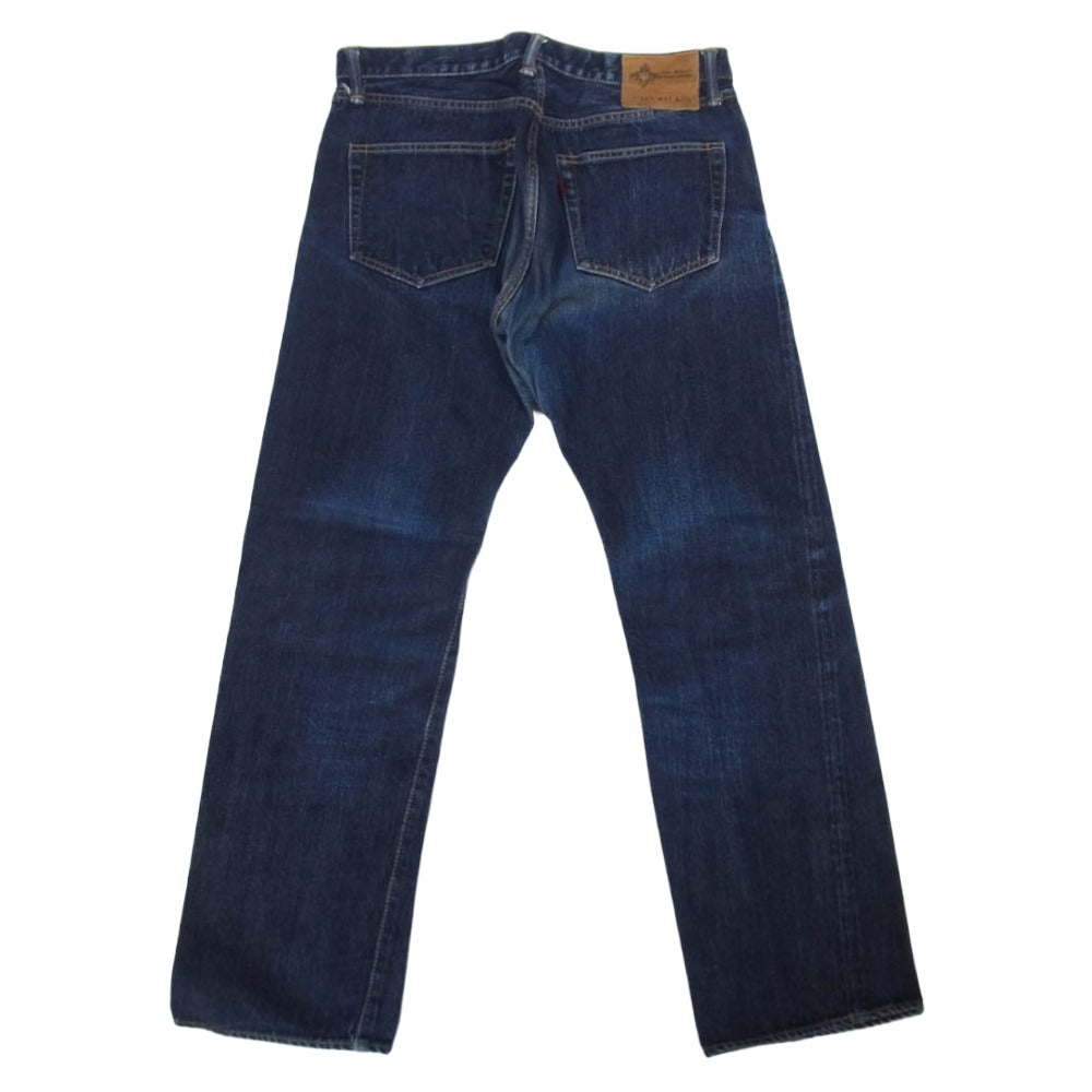 TWO MOON トゥームーン ボタンフライ セルビッチ デニム パンツ インディゴブルー系 31【中古】