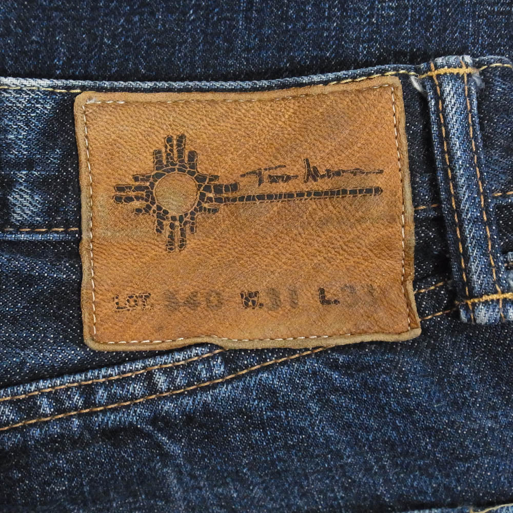 TWO MOON トゥームーン ボタンフライ セルビッチ デニム パンツ インディゴブルー系 31【中古】