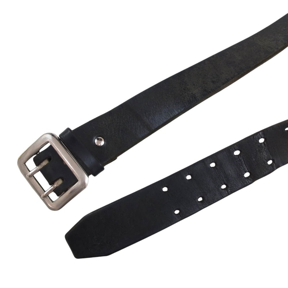 RAINBOW COUNTRY レインボーカントリー Double pin Garrison belt ダブルピン ギャリソン ベルト ベルト穴追加 ブラック系 34【中古】