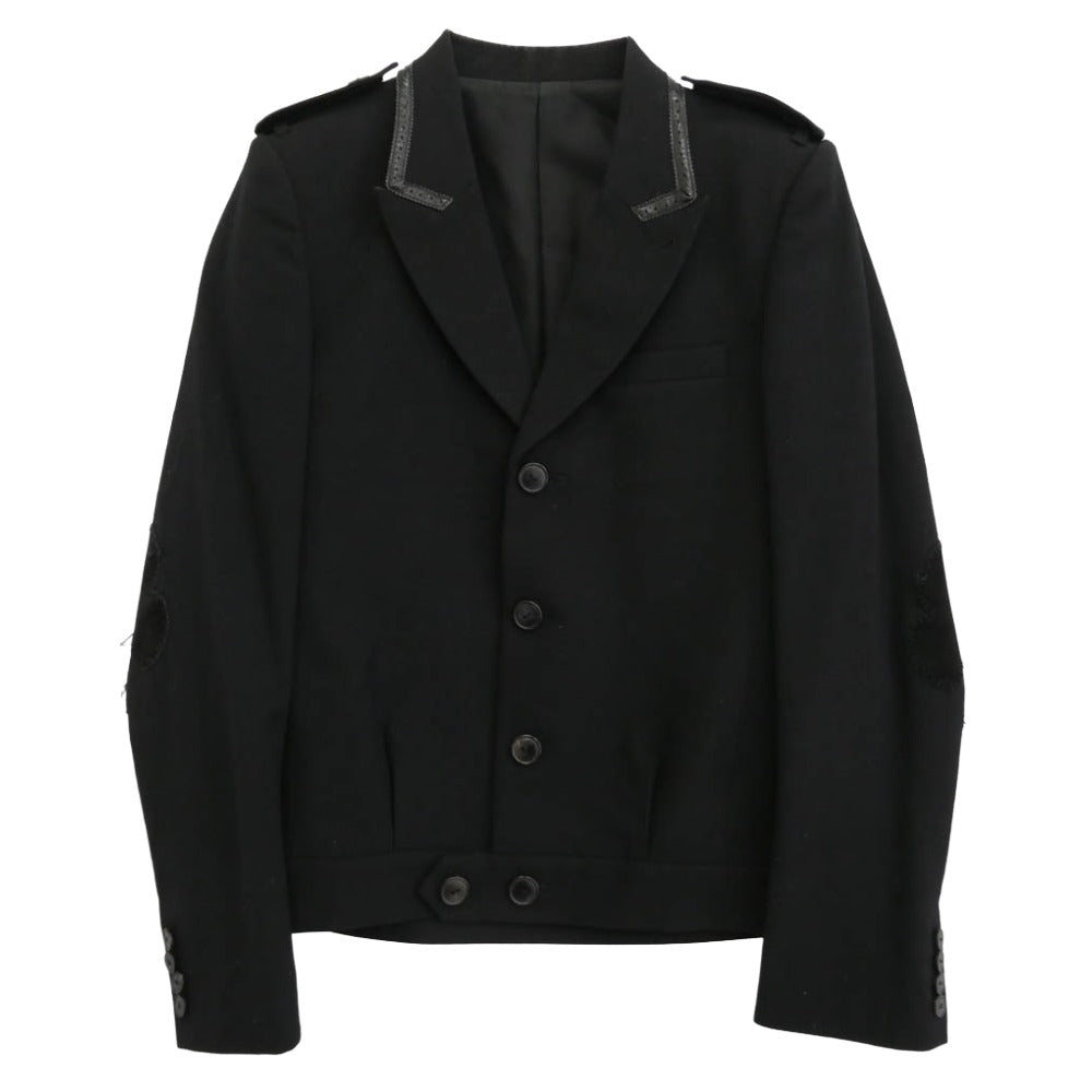 NUMBER(N)INE ナンバーナイン 06AW F06-NJ013 noir期 アーカイブ 宮下貴裕本人期 アーガイルパッチ パイピング ジャケット ブラック系 2【中古】