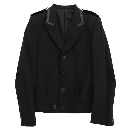 NUMBER(N)INE ナンバーナイン 06AW F06-NJ013 noir期 アーカイブ 宮下貴裕本人期 アーガイルパッチ パイピング ジャケット ブラック系 2【中古】