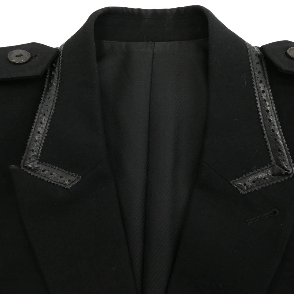 NUMBER(N)INE ナンバーナイン 06AW F06-NJ013 noir期 アーカイブ 宮下貴裕本人期 アーガイルパッチ パイピング ジャケット ブラック系 2【中古】