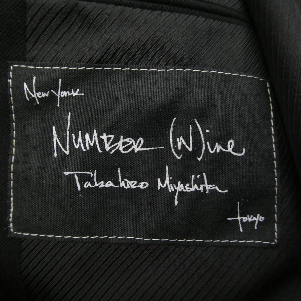 NUMBER(N)INE ナンバーナイン 06AW F06-NJ013 noir期 アーカイブ 宮下貴裕本人期 アーガイルパッチ パイピング ジャケット ブラック系 2【中古】
