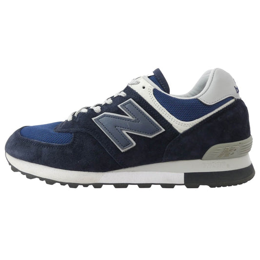 NEW BALANCE ニューバランス OU576PNV 英国製 MADE IN ENGLAND 576 Navy ローカット スニーカー ネイビー系 26.5cm【中古】