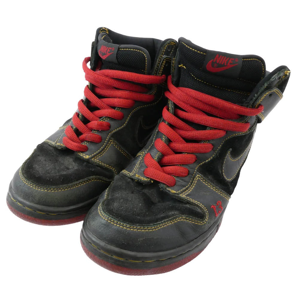 NIKE ナイキ 305050-001 Dunk High Unlucky 13 ダンク ハイ アンラッキー スニーカー ブラック系 27.5cm【中古】