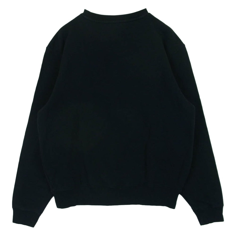 STUSSY ステューシー INCREASE THE PEACE プリント スウェット トレーナー コットン 中国製 ブラック系 S【中古】