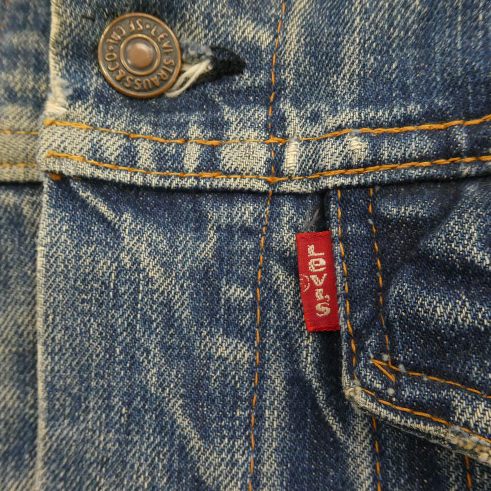 Levi's リーバイス 70505 4th small e ケアタグ デニム ジャケット インディゴブルー系 サイズ表記なし【中古】