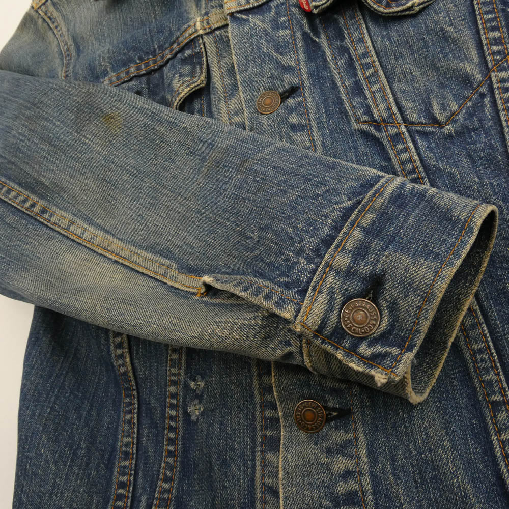 Levi's リーバイス 70505 4th small e ケアタグ デニム ジャケット インディゴブルー系 サイズ表記なし【中古】