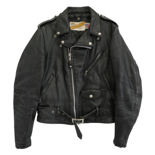 schott ショット 618 80s 90s バイカータグ後期 ライダース ジャケット ブラック系 36【中古】