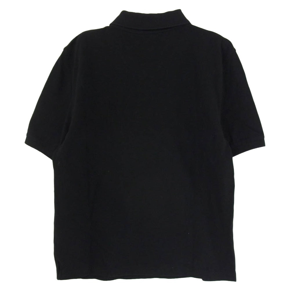 MAISON KITSUNE メゾンキツネ LM00208KJ7002 SS POLO SHIRT フォックスヘッドパッチ 半袖 ポロシャツ ブラック系 L【中古】