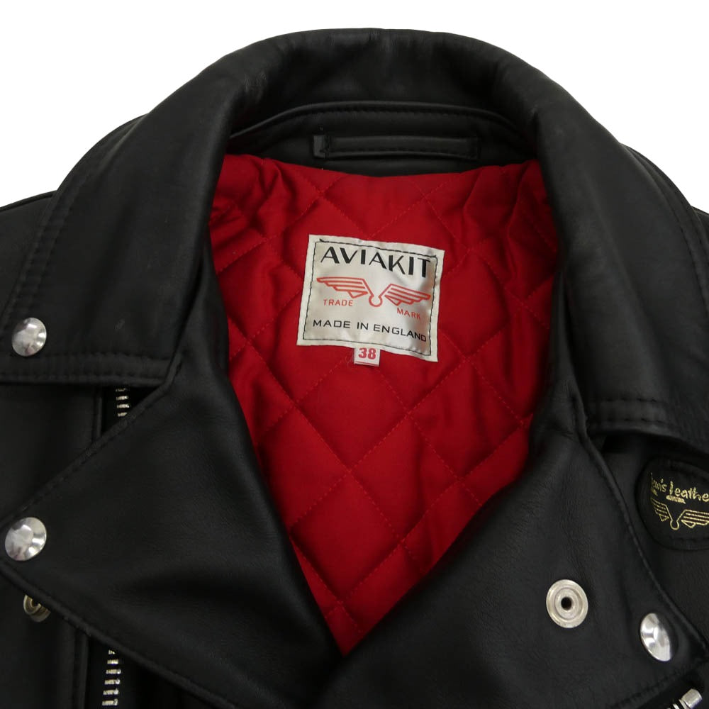 Lewis Leathers ルイスレザー LIGHTNING ライトニング ダブル ライダース レザー ジャケット ブラック系 38【中古】