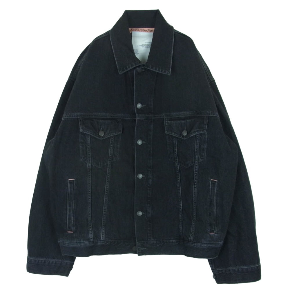 ACNE STUDIOS アクネストゥディオズ FN-UX-OUTW000062 リラックスフィット デニム ジャケット ブラック系 サイズ表記なし【中古】