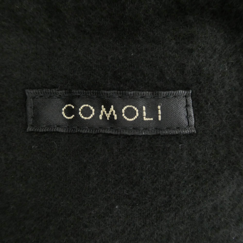 COMOLI コモリ 24AW A03-01027 襟ラムレザー デニム ワーク ジャケット ブラック系 3【中古】