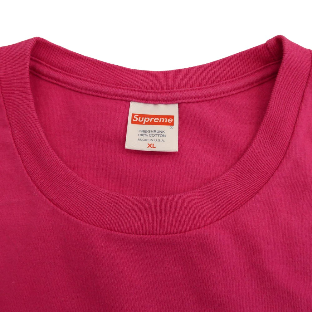 Supreme シュプリーム 23SS Arabic Logo Tee アラビア ロゴプリント 半袖 Tシャツ ピンク系 XL【中古】