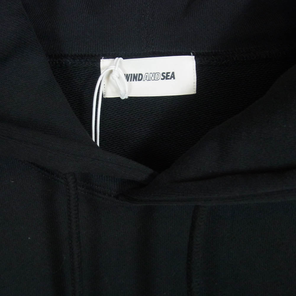 WIND AND SEA ウィンダンシー WDS-O-OHP-26-Q2-CS-01 OG LOGO HOODIE SWEATSHIRT ロゴ プリント フーディー プルオーバー パーカー ブラック系 S【極上美品】【中古】