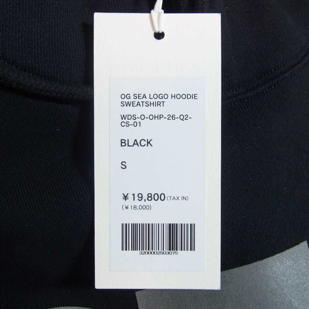 WIND AND SEA ウィンダンシー WDS-O-OHP-26-Q2-CS-01 OG LOGO HOODIE SWEATSHIRT ロゴ プリント フーディー プルオーバー パーカー ブラック系 S【極上美品】【中古】
