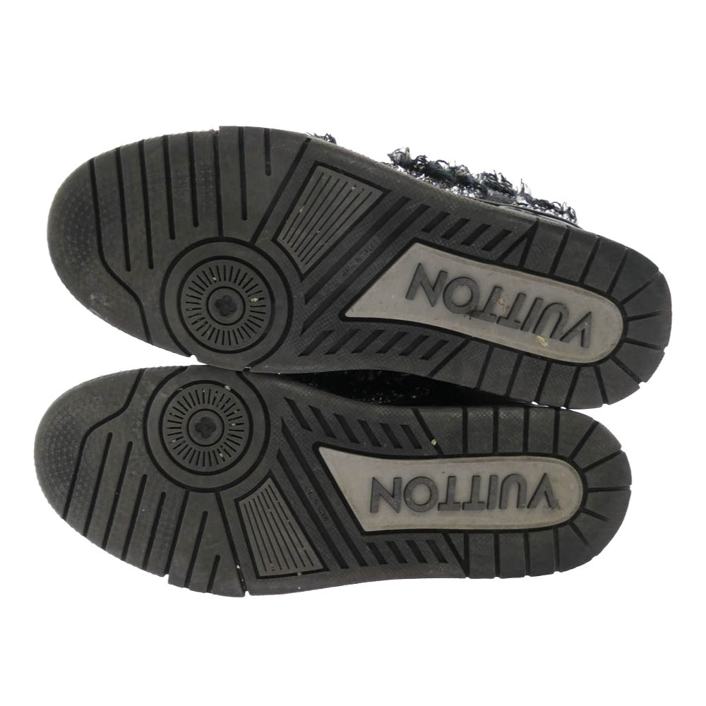 LOUIS VUITTON ルイ・ヴィトン 1ABMHT LV Skate Sneaker Swarovski Crystal スケート スニーカー ブラック系 7.5【中古】
