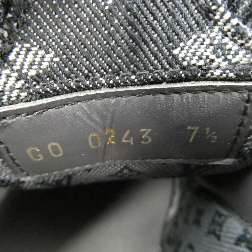 LOUIS VUITTON ルイ・ヴィトン 1ABMHT LV Skate Sneaker Swarovski Crystal スケート スニーカー ブラック系 7.5【中古】