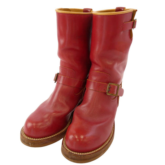 MADE IN GM JAPAN メイドインジーエムジャパン Engineer Boots apple Mサイズ エンジニア ブーツ アップル レッド系 8.5【中古】