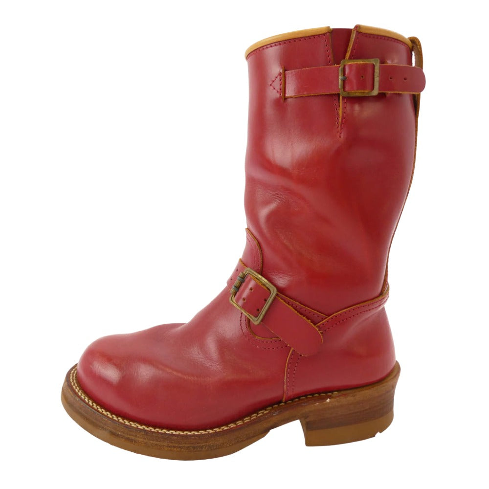 MADE IN GM JAPAN メイドインジーエムジャパン Engineer Boots apple Mサイズ エンジニア ブーツ アップル レッド系 8.5【中古】