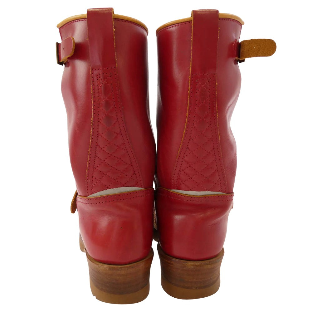 MADE IN GM JAPAN メイドインジーエムジャパン Engineer Boots apple Mサイズ エンジニア ブーツ アップル レッド系 8.5【中古】