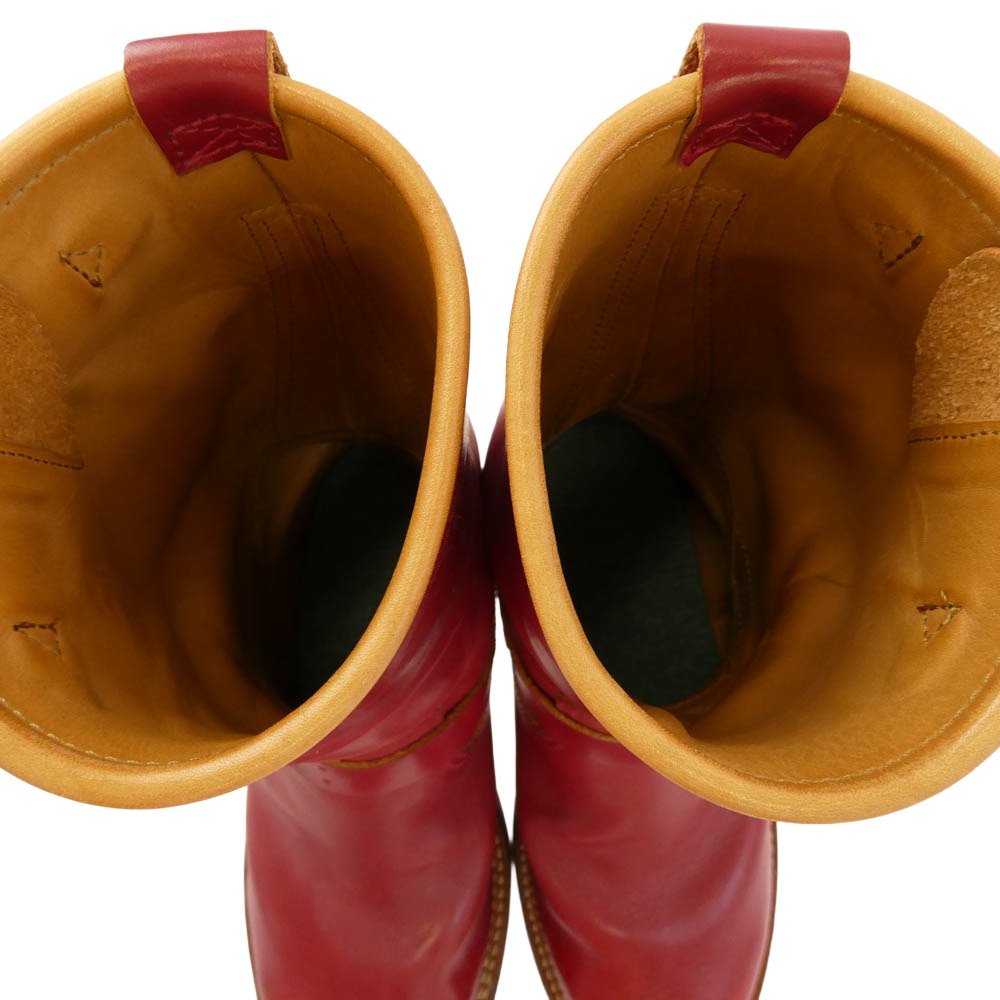 MADE IN GM JAPAN メイドインジーエムジャパン Engineer Boots apple Mサイズ エンジニア ブーツ アップル レッド系 8.5【中古】