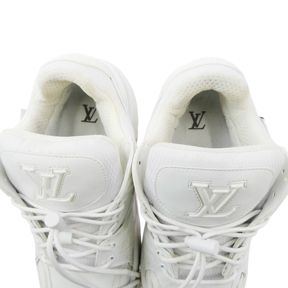 LOUIS VUITTON ルイ・ヴィトン LV トレイナー・ライン スニーカー ホワイト ホワイト系 8【中古】