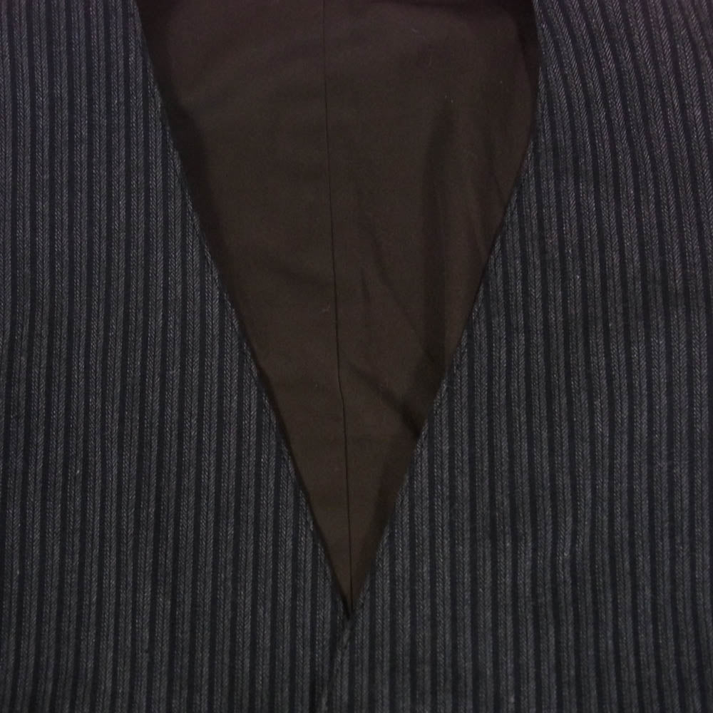 MACKINTOSH PHILOSOPHY マッキントッシュフィロソフィー H1F57-262-09 ストライプ 切替 ベスト ネイビー系 38【中古】