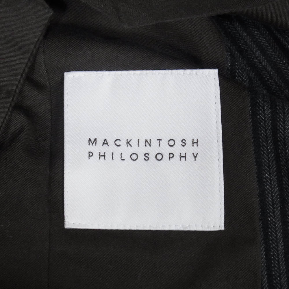 MACKINTOSH PHILOSOPHY マッキントッシュフィロソフィー H1F57-262-09 ストライプ 切替 ベスト ネイビー系 38【中古】