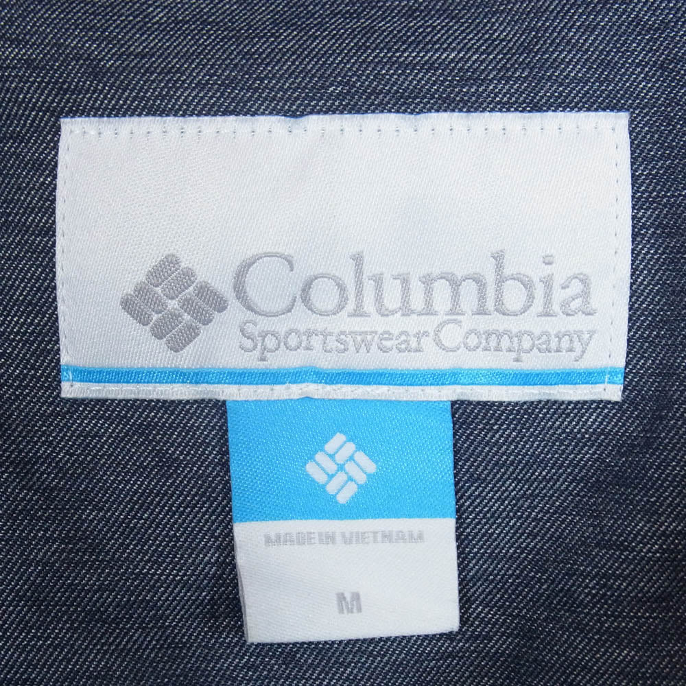 Columbia コロンビア 220 PM3817 中綿 フーディー ジャケット ネイビー系 M【中古】