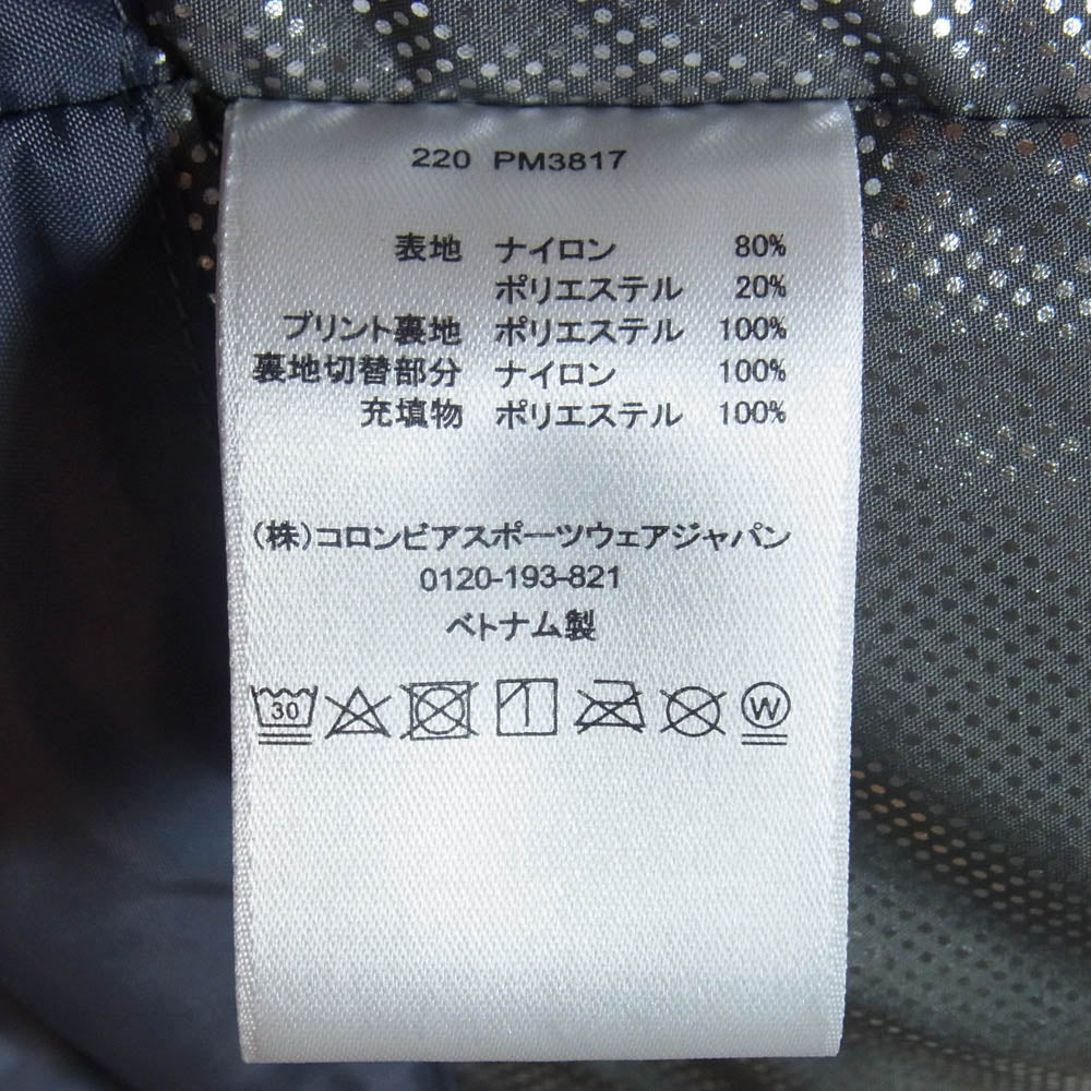 Columbia コロンビア 220 PM3817 中綿 フーディー ジャケット ネイビー系 M【中古】
