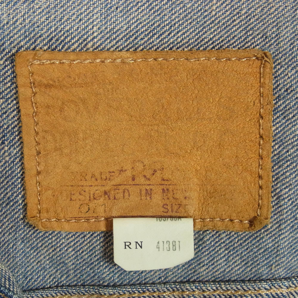 RRL ダブルアールエル 782629935001 TYPE 2 DENIM JACKET デニム ジャケット インディゴブルー系 XS【中古】