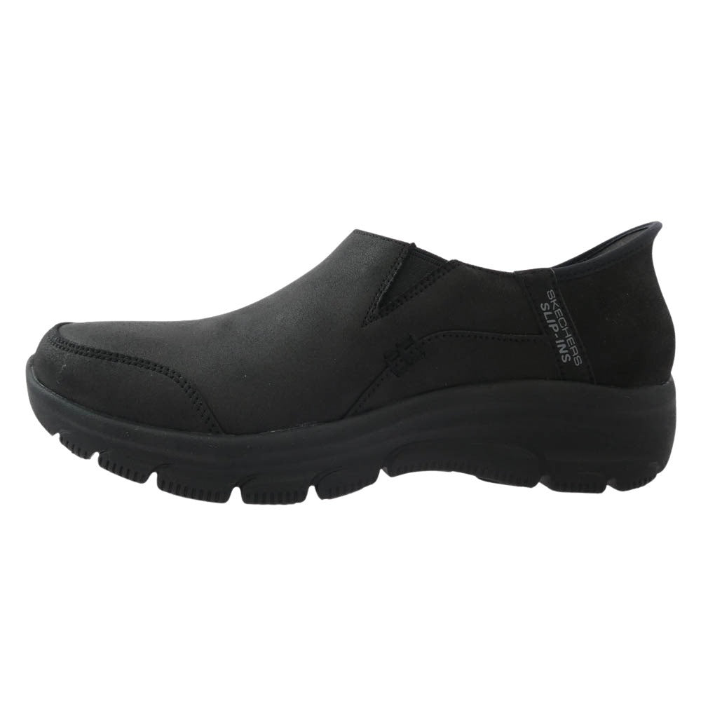 スケッチャーズ 158630-BBK SLIP-INS RELAXED FIT EASY GOING-DRIVE ON スリップインズ リラックスドフィット イージー ゴーイング-ドライブ オン スリッポン スニーカー ブラック系 24cm【新古品】【未使用】【中古】
