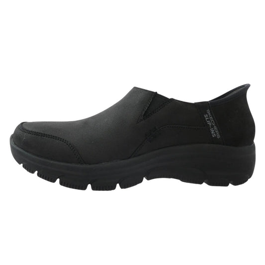 スケッチャーズ 158630-BBK SLIP-INS RELAXED FIT EASY GOING-DRIVE ON スリップインズ リラックスドフィット イージー ゴーイング-ドライブ オン スリッポン スニーカー ブラック系 24cm【新古品】【未使用】【中古】