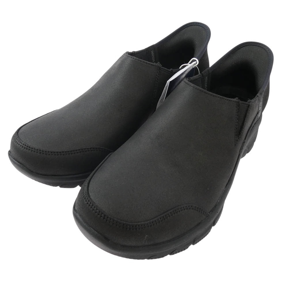 スケッチャーズ 158630-BBK SLIP-INS RELAXED FIT EASY GOING-DRIVE ON スリップインズ リラックスドフィット イージー ゴーイング-ドライブ オン スリッポン スニーカー ブラック系 24cm【新古品】【未使用】【中古】