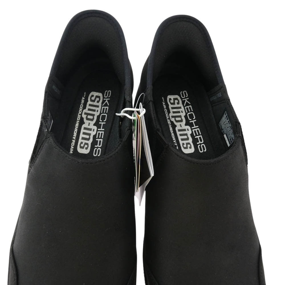 スケッチャーズ 158630-BBK SLIP-INS RELAXED FIT EASY GOING-DRIVE ON スリップインズ リラックスドフィット イージー ゴーイング-ドライブ オン スリッポン スニーカー ブラック系 24cm【新古品】【未使用】【中古】