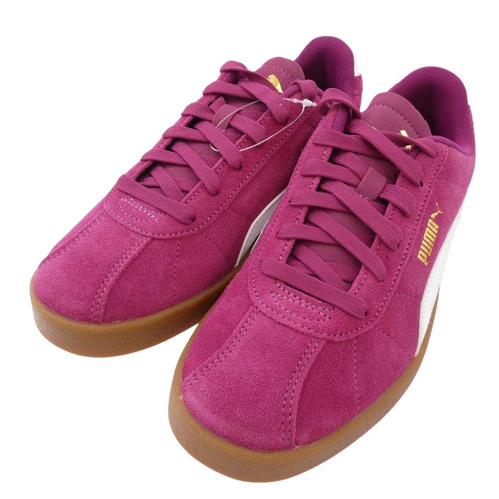 PUMA プーマ 397444-17 PUMACLUB2 BERRY-PUMAWHITE-PUMAGOLD プーマクラブ2 スニーカー パープル系 24cm【新古品】【未使用】【中古】