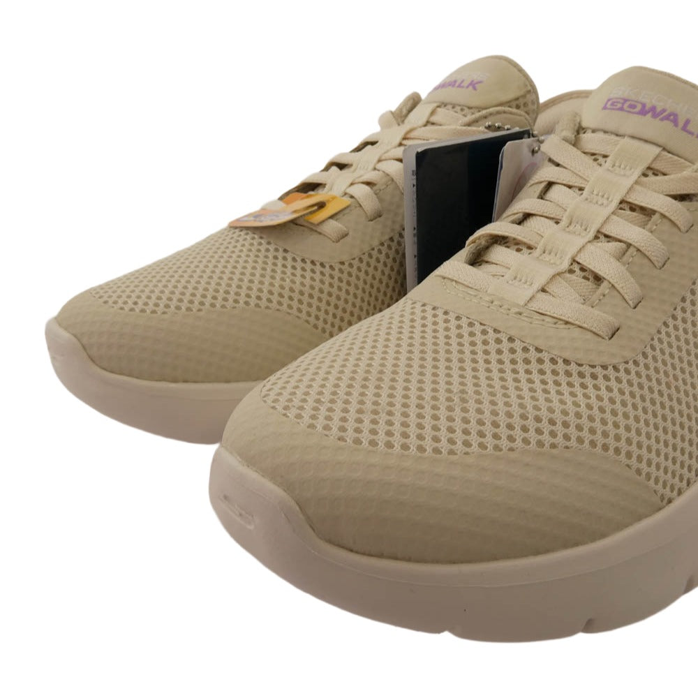 スケッチャーズ 124836-OFWT SLIP-INS GO WALK FLEX-GRAND ENTRY スリップインズ ゴーウォーク フレックス スニーカー ベージュ系 24cm【新古品】【未使用】【中古】