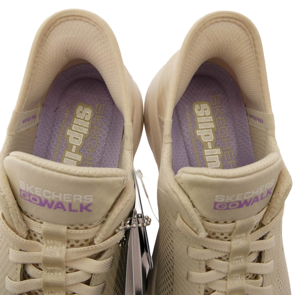 スケッチャーズ 124836-OFWT SLIP-INS GO WALK FLEX-GRAND ENTRY スリップインズ ゴーウォーク フレックス スニーカー ベージュ系 24cm【新古品】【未使用】【中古】