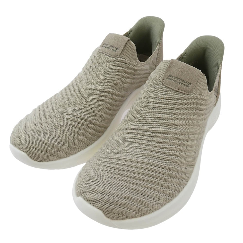 スケッチャーズ 117508-TPE SLIP-INS BOBS INFINITY-DAILY VISION スリップインズ ボブス インフィニティ スニーカー ベージュ系 24cm【新古品】【未使用】【中古】