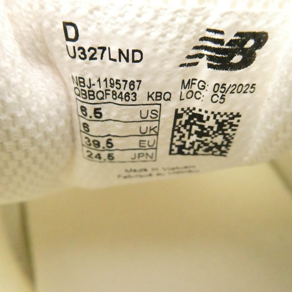 NEW BALANCE ニューバランス U327LND U327 レディース スニーカー グレー系 24.5cm【新古品】【未使用】【中古】