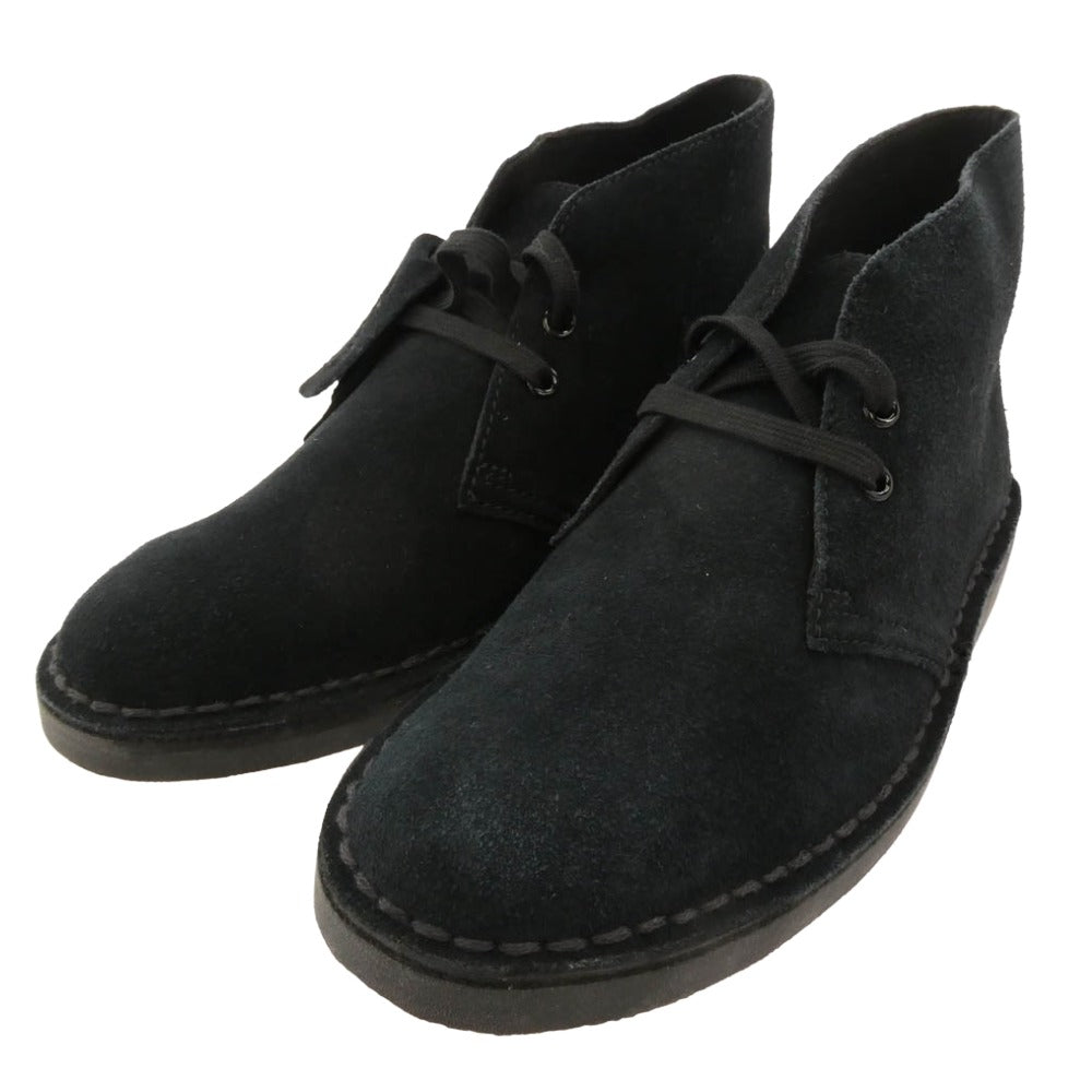 Clarks クラークス 11826 Desert Boot スエード デザート ブーツ ブラック系 UK4【極上美品】【中古】