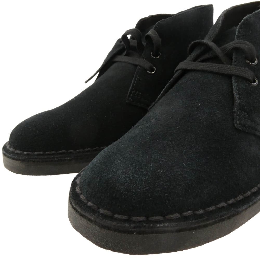 Clarks クラークス 11826 Desert Boot スエード デザート ブーツ ブラック系 UK4【極上美品】【中古】