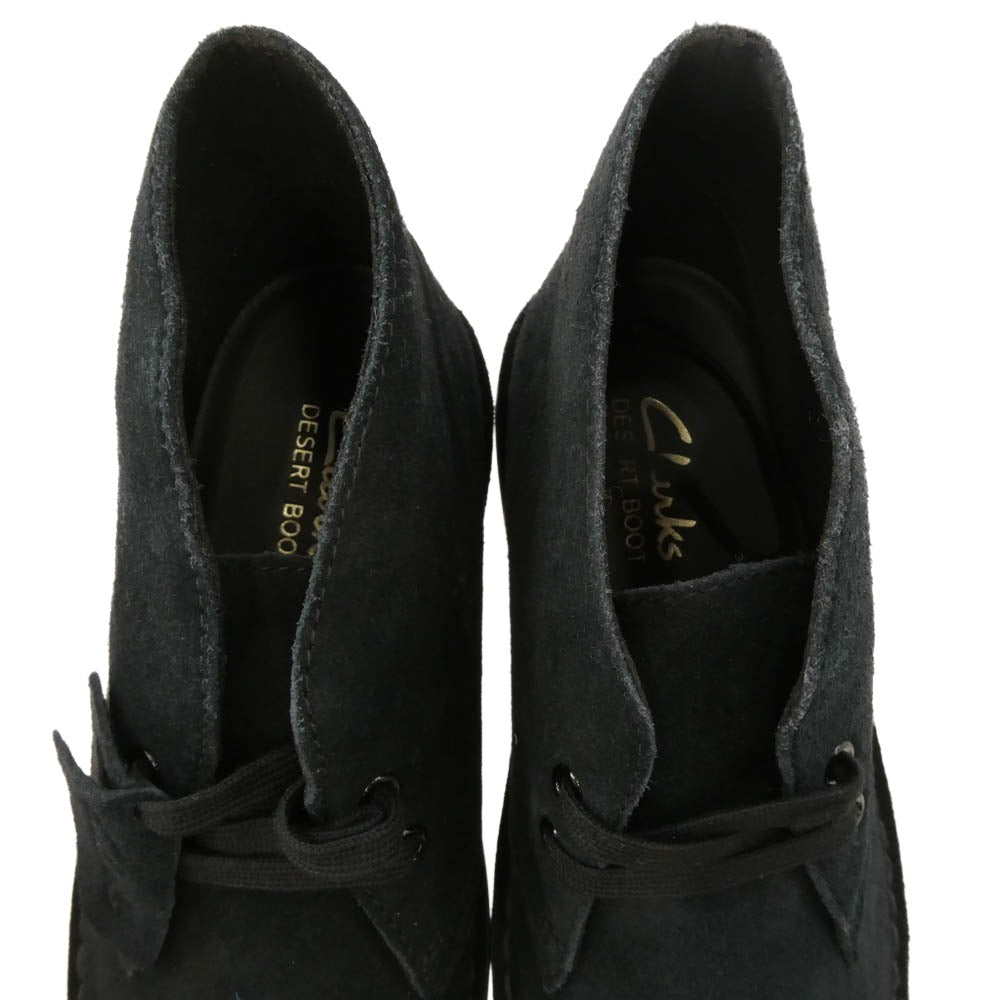 Clarks クラークス 11826 Desert Boot スエード デザート ブーツ ブラック系 UK4【極上美品】【中古】