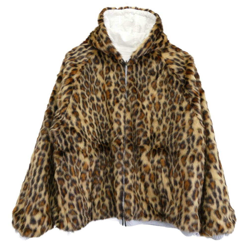 Supreme シュプリーム 25SS Faux Fur Reversible Hooded Track Jacket フェイク ファー リバーシブル トラック ジャケット ブルゾン ホワイト系 ライトブルー系 ブランク系 XXL【新古品】【未使用】【中古】