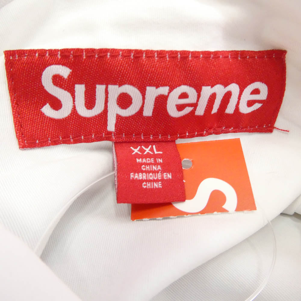 Supreme シュプリーム 25SS Faux Fur Reversible Hooded Track Jacket フェイク ファー リバーシブル トラック ジャケット ブルゾン ホワイト系 ライトブルー系 ブランク系 XXL【新古品】【未使用】【中古】