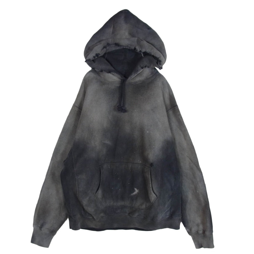 BOWWOW バウワウ 24AW HARD AGING SWEAT HOODIE ダメージ加工 スウェット フーディー パーカー グレー系 L【中古】