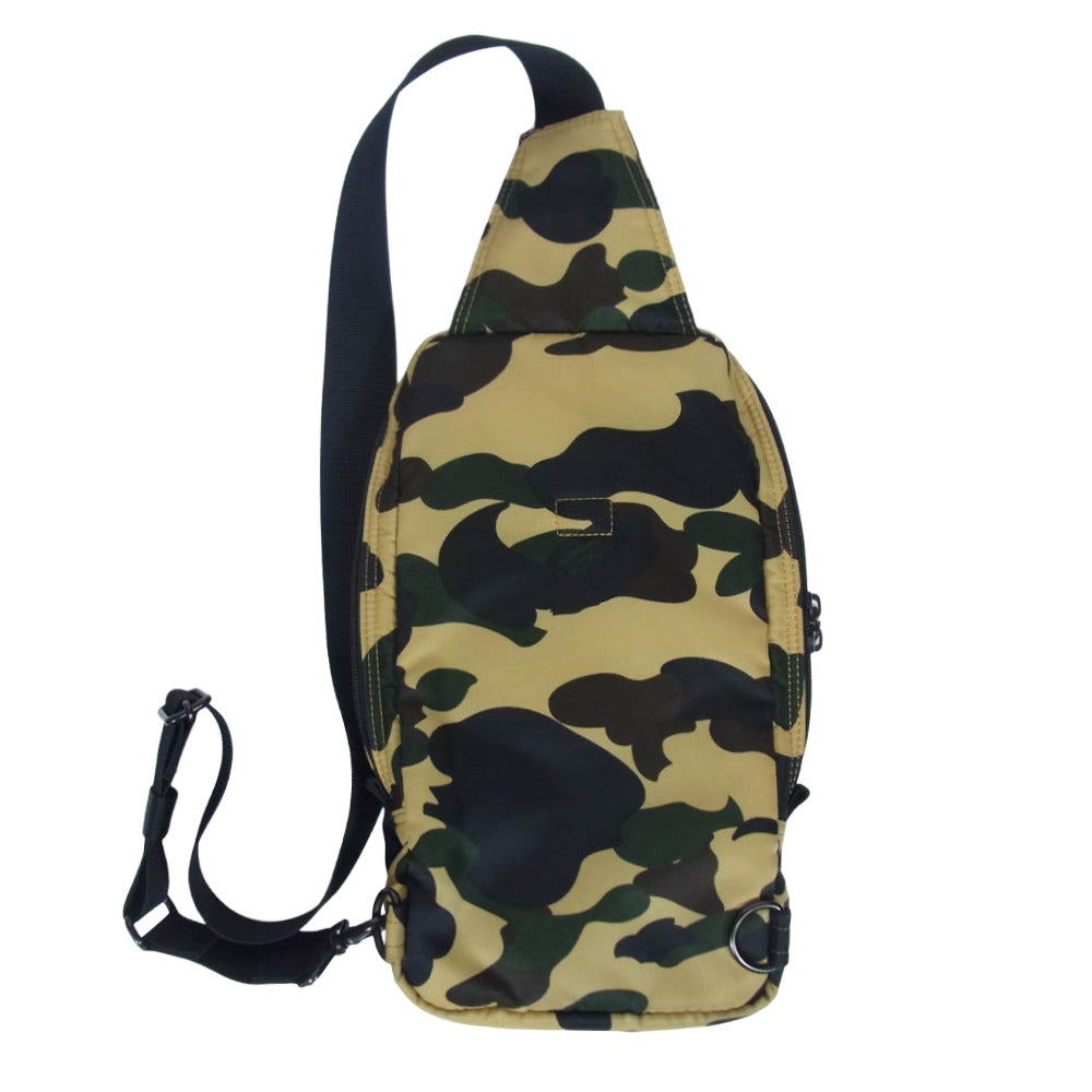 PORTER ポーター 001GDD831904X A BATHING APE アベイシングエイプ 1ST CAMO ONE SHOULDER BAG カモ ワンショルダー バッグ ベージュ系【中古】