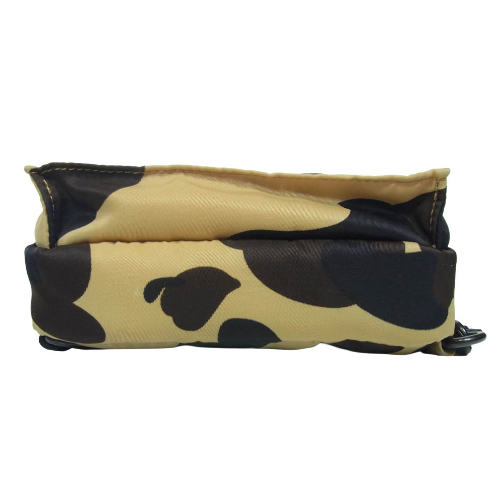 PORTER ポーター 001GDD831904X A BATHING APE アベイシングエイプ 1ST CAMO ONE SHOULDER BAG カモ ワンショルダー バッグ ベージュ系【中古】