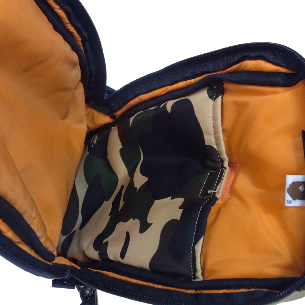 PORTER ポーター 001GDD831904X A BATHING APE アベイシングエイプ 1ST CAMO ONE SHOULDER BAG カモ ワンショルダー バッグ ベージュ系【中古】